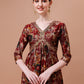 Alia Cut Printed & Embroidered Kurta With Pant & Dupatta Set, Multicolor - Hiral Fashion