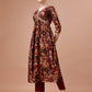 Alia Cut Printed & Embroidered Kurta With Pant & Dupatta Set, Multicolor - Hiral Fashion