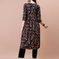 Alia Cut Embroidered & Floral Printed Rayon Kurta With Pant & Dupatta, Multicolor - Hiral Fashion