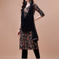 Alia Cut Embroidered & Floral Printed Rayon Kurta With Pant & Dupatta, Multicolor - Hiral Fashion