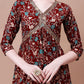 Alia Cut Embroidered & Floral Printed Rayon Kurta With Pant & Dupatta, Multicolor - Hiral Fashion