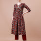 Alia Cut Embroidered & Floral Printed Rayon Kurta With Pant & Dupatta, Multicolor - Hiral Fashion