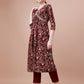 Alia Cut Embroidered & Floral Printed Rayon Kurta With Pant & Dupatta, Multicolor - Hiral Fashion