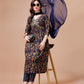 Alia Cut Botanical Printed & Embroidered Rayon Kurta With Pant & Dupatta, Multicolor - Hiral Fashion
