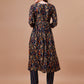 Alia Cut Botanical Printed & Embroidered Rayon Kurta With Pant & Dupatta, Multicolor - Hiral Fashion