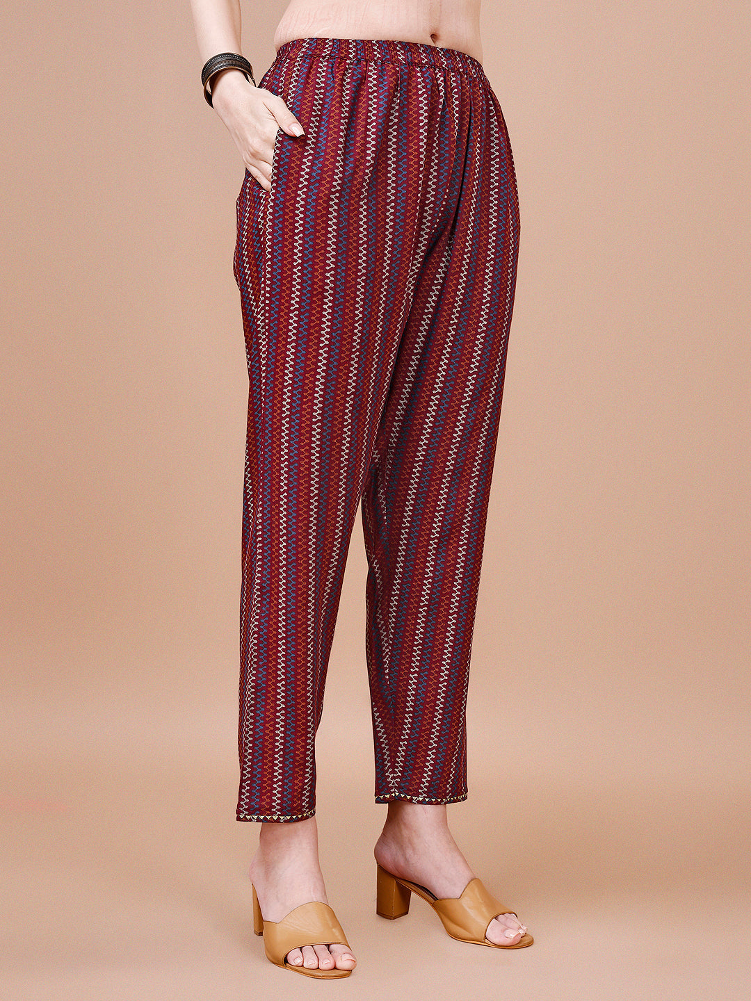 Alia Cut Botanical Printed & Embroidered Rayon Kurta With Pant & Dupatta, Multicolor - Hiral Fashion