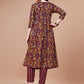 Alia Cut Botanical Printed & Embroidered Rayon Kurta With Pant & Dupatta, Multicolor - Hiral Fashion