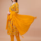 Alia Cut Hand Embroidered Floral Print Kurta With Pant & Dupatta, Multicolor - Hiral Fashion
