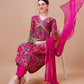 Alia Cut Embroidered & Floral Printed Kurta With Pant & Dupatta, Multicolor - Hiral Fashion