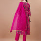 Alia Cut Embroidered & Floral Printed Kurta With Pant & Dupatta, Multicolor - Hiral Fashion