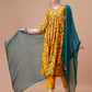 Alia Cut Embroidered & Floral Printed Kurta With Pant & Dupatta, Multicolor - Hiral Fashion