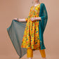 Alia Cut Embroidered & Floral Printed Kurta With Pant & Dupatta, Multicolor - Hiral Fashion
