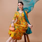 Alia Cut Embroidered & Floral Printed Kurta With Pant & Dupatta, Multicolor - Hiral Fashion