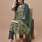 Alia Cut Printed & Embroidered Kurta With Pant & Dupatta, Multicolor - Hiral Fashion