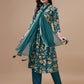 Alia Cut Printed & Embroidered Kurta With Pant & Dupatta, Multicolor - Hiral Fashion