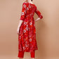 Alia Cut Floral Printed & Embroidered Kurta With Pant & Dupatta, Multicolor - Hiral Fashion