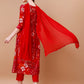 Alia Cut Floral Printed & Embroidered Kurta With Pant & Dupatta, Multicolor - Hiral Fashion