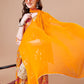 Alia Cut Floral Printed & Embroidered Kurta With Pant & Dupatta, Multicolor - Hiral Fashion