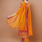 Alia Cut Floral Printed & Embroidered Kurta With Pant & Dupatta, Multicolor - Hiral Fashion