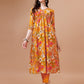 Alia Cut Floral Printed & Embroidered Kurta With Pant & Dupatta, Multicolor - Hiral Fashion