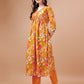 Alia Cut Floral Printed & Embroidered Kurta With Pant & Dupatta, Multicolor - Hiral Fashion