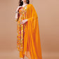 Alia Cut Floral Printed & Embroidered Kurta With Pant & Dupatta, Multicolor - Hiral Fashion