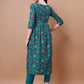 Alia Cut Embroidered & Floral Printed Kurta With Pant & Dupatta, Multicolor - Hiral Fashion