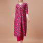 Alia Cut Embroidered & Floral Printed Kurta With Pant & Dupatta, Multicolor - Hiral Fashion