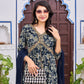 Alia Cut Floral Embroidered Kurta With Pant & Dupatta, Multicolor - Hiral Fashion