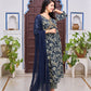 Alia Cut Floral Embroidered Kurta With Pant & Dupatta, Multicolor - Hiral Fashion