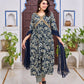 Alia Cut Floral Embroidered Kurta With Pant & Dupatta, Multicolor - Hiral Fashion