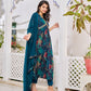 Alia Cut Embroidered & Floral Printed Kurta With Pant & Dupatta, Multicolor - Hiral Fashion