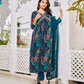 Alia Cut Embroidered & Floral Printed Kurta With Pant & Dupatta, Multicolor - Hiral Fashion