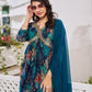 Alia Cut Embroidered & Floral Printed Kurta With Pant & Dupatta, Multicolor - Hiral Fashion