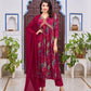 Alia Cut Embroidered & Floral Printed Kurta With Pant & Dupatta, Multicolor - Hiral Fashion