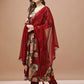Alia Cut Rayon Embroidered & Floral Printed Kurta With Pant & Dupatta Premium, Multicolor - Hiral Fashion