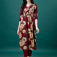 Alia Cut Rayon Embroidered & Floral Printed Kurta With Pant & Dupatta, Multicolor - Hiral Fashion