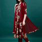 Alia Cut Rayon Embroidered & Floral Printed Kurta With Pant & Dupatta, Multicolor - Hiral Fashion