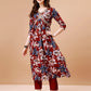 Alia Cut Embroidered & Floral Printed Rayon Kurta With Pant & Dupatta, Multicolor - Hiral Fashion