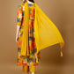 Alia Cut Rayon Embroidered & Floral Printed Kurta With Pant & Dupatta, Multicolor - Hiral Fashion