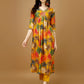 Alia Cut Rayon Embroidered & Floral Printed Kurta With Pant & Dupatta, Multicolor - Hiral Fashion