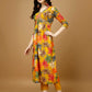 Alia Cut Rayon Embroidered & Floral Printed Kurta With Pant & Dupatta, Multicolor - Hiral Fashion