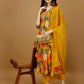 Alia Cut Rayon Embroidered & Floral Printed Kurta With Pant & Dupatta, Multicolor - Hiral Fashion