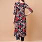 Alia Cut Embroidered & Floral Printed Rayon Kurta With Pant & Dupatta, Multicolor - Hiral Fashion