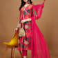 Alia Cut Rayon Embroidered & Floral Printed Kurta With Pant & Dupatta, Multicolor - Hiral Fashion