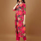 Alia Cut Rayon Embroidered & Floral Printed Kurta With Pant & Dupatta, Multicolor - Hiral Fashion