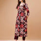 Alia Cut Embroidered & Floral Printed Rayon Kurta With Pant & Dupatta, Multicolor - Hiral Fashion