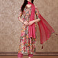 Alia Cut Embroidered & Floral Printed Kurta With Pant & Dupatta Premium Luxury, Multicolor - Hiral Fashion