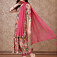 Alia Cut Embroidered & Floral Printed Kurta With Pant & Dupatta Premium Luxury, Multicolor - Hiral Fashion