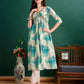 Alia Cut Floral Printed & Embroidered Kurta With Pant & Dupatta Set Premium Luxury, Multicolor - Hiral Fashion